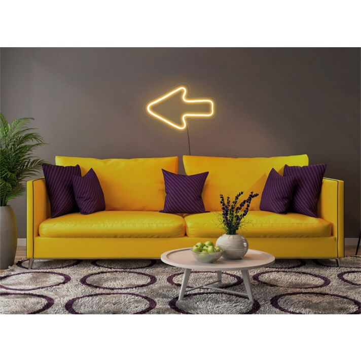 Brighten Your Space: Arrow LED Neon Light for Home Decor, Office, Store, Bar, and Weddings.