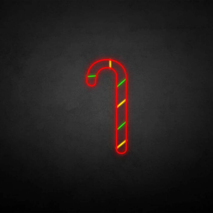 Marry Christmas Candy Cane Neon Sign
