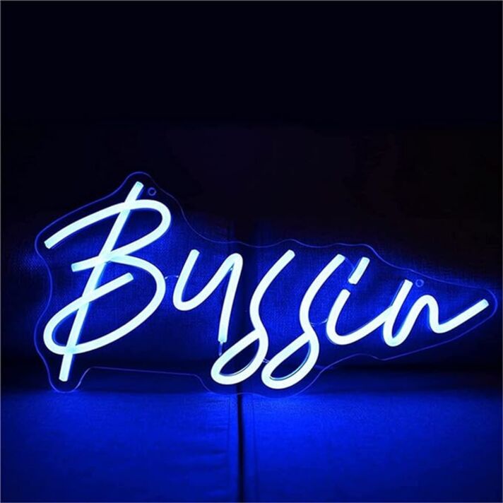 Brighten Up Your Bar, Office, and Special Events with the Bussin LED Neon Sign.