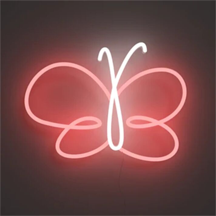 Brighten Up Your Space: Perfect for Home Decor, Weddings, and Bars - Butterfly Swir LED Neon Sign.