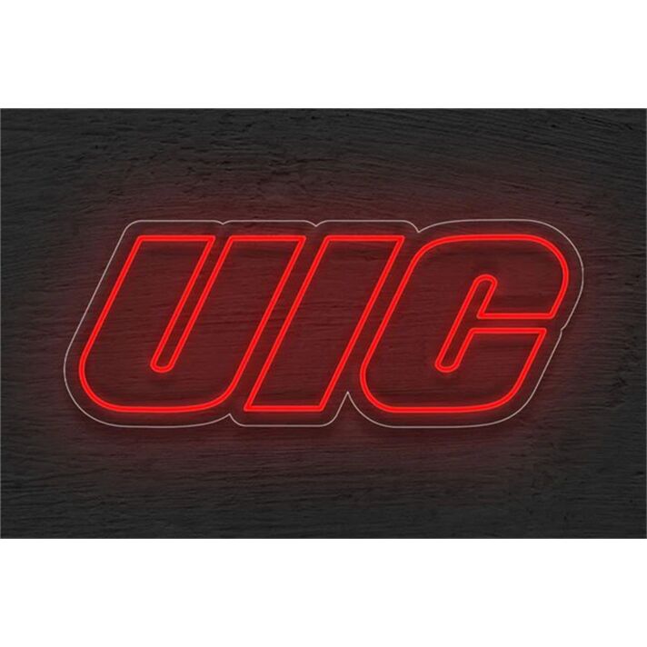 Brighten Your Space: Chicago Uic LED Neon Sign for Home Decor, Bars, and Celebratory Events