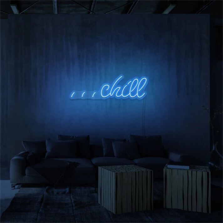 Brighten Up Your Bar, Office, and Home Décor with the Versatile Chill LED Mini LED Neon Sign.