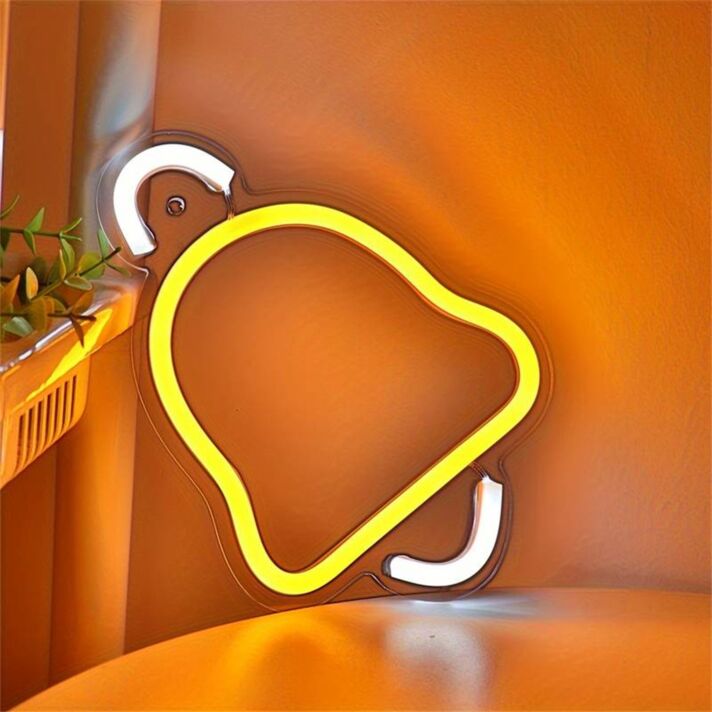 Brighten Up Your Festivities: Christmas Single Bell Wall LED Neon Sign for Home, Office, and Holiday Celebrations.
