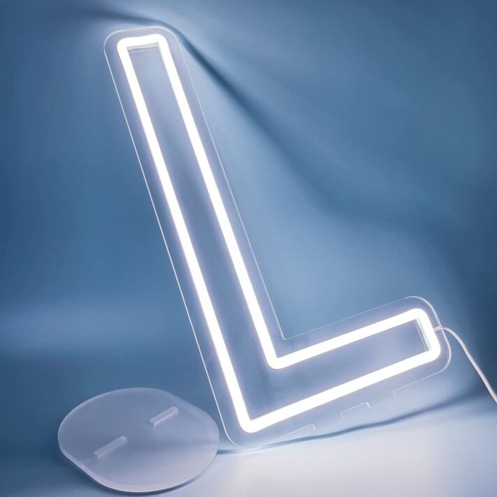 Brighten Up Your Special Day: Use Customized LED Neon Light Letter L for Birthdays, Weddings, and Bar Celebrations.