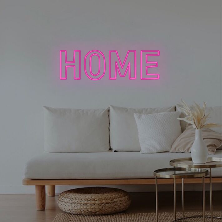 Elevate Your Home, Office, or Party Ambiance with the Versatile Home Outline LED Neon Sign