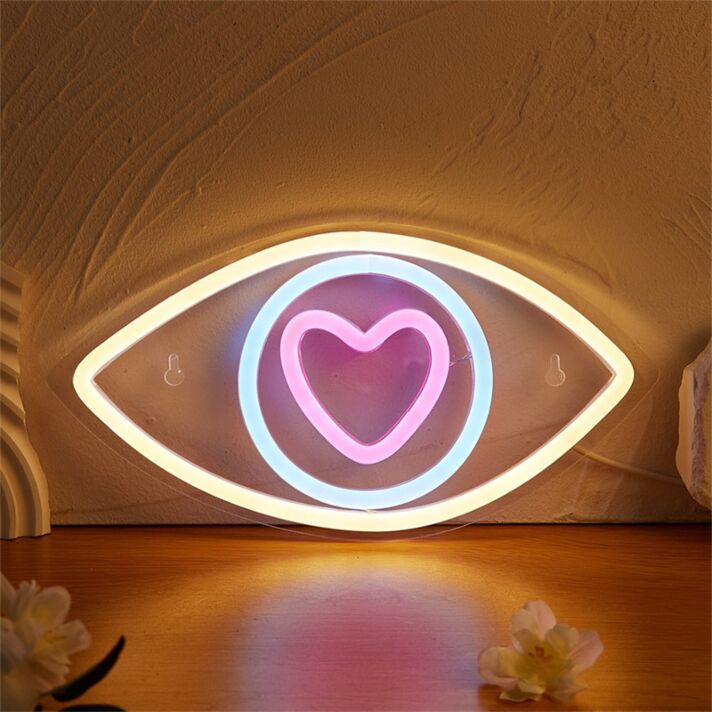 Brighten Up Your Space: LED Eye LED Neon Sign Perfect for Home Decor, Bars, and Celebrations.