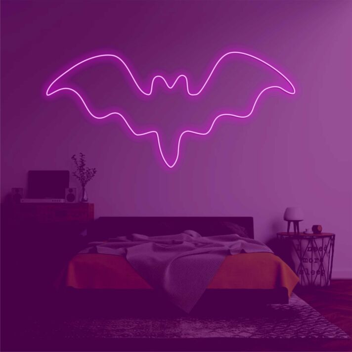 Bat' neon sign