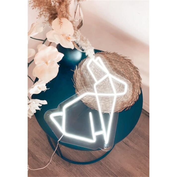 Brighten Up Your Space: From Home Decor to Store Windows with the LED Origami Bunny Neon Sign