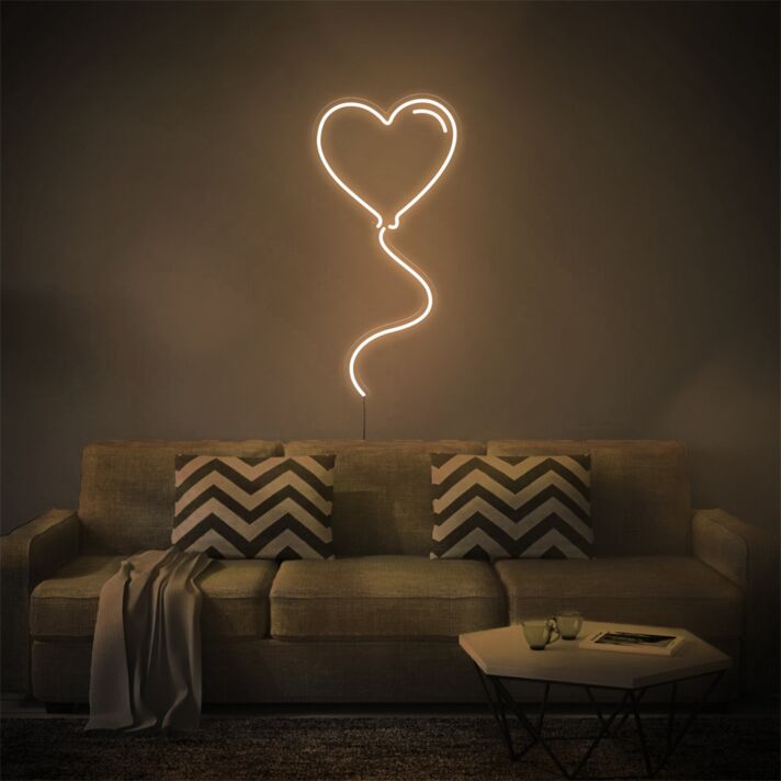 Brighten Your Romantic Evenings and Weddings with the Love Balloon LED Neon Sign.