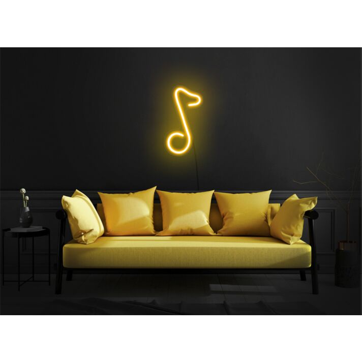Brighten Up Your Bar and Music Studio with the Melodic Ambiance of Music Note LED Neon Light.