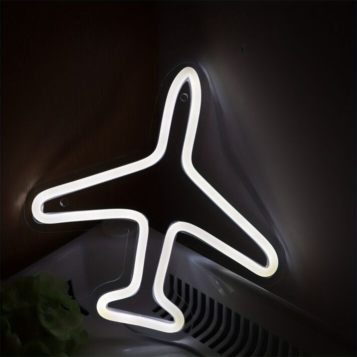 Brighten Up Your Home, Office, or Storefront with the Versatile Plane Wall LED Neon Sign