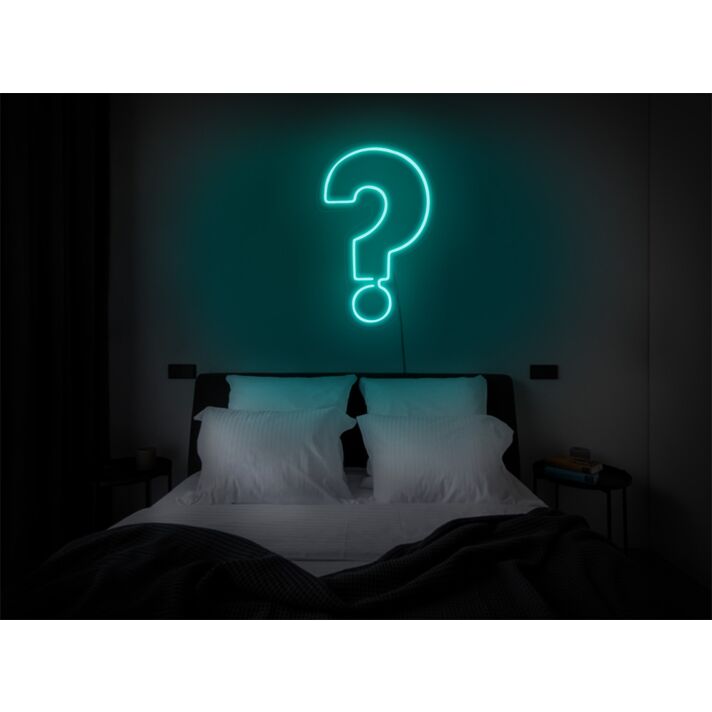 Brighten Your Interiors or Spark Conversations at Bars and Events with the Question Mark LED Neon Sign.