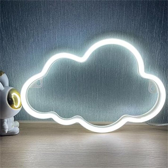 Brighten Your Space: Room Wall Decor Cloud LED Neon Sign for Chic Home, Office, and Vibrant Party Atmosphere.